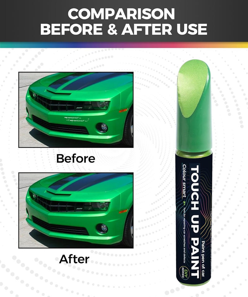 UBOG Touch Up Paint Pen,Touch Up Paint for Cars,Car Accessories Car Touch Up Paint, Automotive Paint Pen Scratch Repair,Car Remover Scratchs Paint Pens,Car Paint Pens for Erase Car Scratches (Green) - Image 2